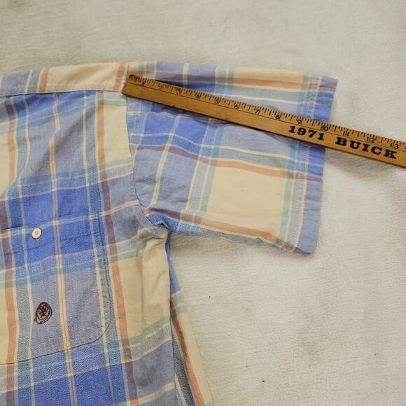 Wrangler Twenty X Shirt Mens Sz Large Long Sleeve Plaid Button Down Grunge Y2k - Picture 12 of 15
